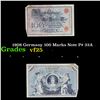 Image 1 : 1908 Germany 100 Marks Note P# 33A Grades vf+