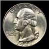 Image 2 : 1948-d Washington Quarter 25c Grades Choice+ Unc