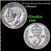1917 Great Britain 3 Pence KM-813 Grades xf