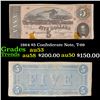 Image 1 : 1864 $5 Confederate Note, T-69 Grades Select AU