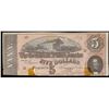 Image 2 : 1864 $5 Confederate Note, T-69 Grades Select AU