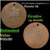 1757-1761 Russia 2 Kopeks C# 7.2 Grades vg details
