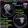 1967 Canada Dollar $1 Graded ms67 dmpl By SEGS