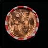 Image 2 : Shotgun Lincoln 1c roll, 1957-d 50 pcs Bank Wrapper.