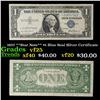 1957 **Star Note** $1 Blue Seal Silver Certificate Grades vf+