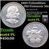 1893 Columbian Old Commem Half Dollar 50c Graded ms64 PL BY SEGS