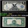 1899 "Black Eagle" $1 Silver Certificate Fr-226, Sig. Lyons & Roberts, Date Above Grades vf++