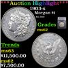 1903-s Morgan Dollar $1 Graded ms62 BY SEGS