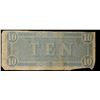 Image 3 : 1864 $10 Confederate Note, T68 Grades vf+