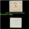1943 Italy 5 Lire Note P# M18A Grades xf