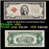 1928F $2 Red Seal United States Note Grades vf+