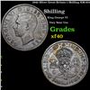 1942 Silver Great Britain 1 Shilling KM-854 Grades xf