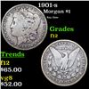 1901-s Morgan Dollar $1 Grades f, fine