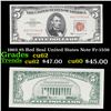 1963 $5 Red Seal United States Note Fr-1536 Grades