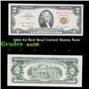 1963 $2 Red Seal United States Note Grades Choice AU/BU Slider