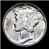 Image 2 : 1945-p Mercury Dime 10c Grades GEM+ Unc