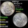 1885-p Morgan Dollar $1 Grades Choice+ Unc