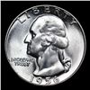 Image 2 : 1956-p Washington Quarter 25c Grades GEM++ Unc