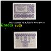 1922 Austia 10 Kronen Note P# 75 Grades Gem CU