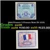 1944 France 5 Francs Note P# 115A Grades Choice AU/BU Slider