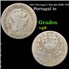1927 Portugal 1 Escudo KM# 578 Grades vg, very good
