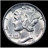 Image 2 : 1943-p Mercury Dime 10c Grades Choice+ Unc