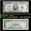 1963 $5 Red Seal United States Note Fr-1536 Grades Select AU