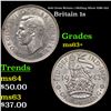 1942 Great Britain 1 Shilling Silver KM# 853 Grades Select+ Unc