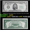 1934B $5 Green Seal Federal Reserve Note (New York, NY) Fr-1958B Grades Choice CU