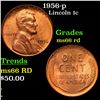 1956-p Lincoln Cent 1c Grades GEM+ Unc RD