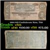 Image 1 : 1864 $10 Confederate Note, T68 Grades vf+