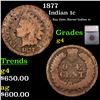 Image 1 : 1877 Indian Cent 1c Graded g4 By SEGS