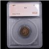 Image 4 : 1877 Indian Cent 1c Graded g4 By SEGS