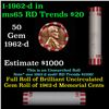 Image 1 : Shotgun Lincoln 1c roll, 1962-d 50 pcs Bank Wrapper.
