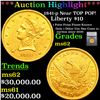 ***Auction Highlight*** 1841-p Gold Liberty Eagle Near TOP POP! $10 Graded ms62 By SEGS (fc)