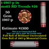 Image 1 : Shotgun Lincoln 1c roll, 1967-p 50 pcs Bank Wrapper.