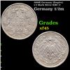 1906E Germany (Empire) 1/2 Mark Silver KM# 17 Grades xf+