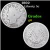 1892 Liberty Nickel 5c Grades g+