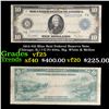 1914 $10 Blue Seal Federal Reserve Note (Chicago, IL) 7-G Fr-931a, Sig. White & Mellon Grades vf+