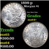 Image 1 : 1898-p Morgan Dollar $1 Grades Choice+ Unc