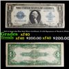 1923 $1 large size Blue Seal Silver Certificate, Fr-238 Signatures of Woods & White Grades xf