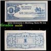 1942 Ocieania 1 Shilling Note P# 2A Grades Choice AU/BU Slider