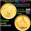 Image 1 : ***Auction Highlight*** 1926 Sesquicentennial Gold Commem $2 1/2 Graded GEM Unc BY USCG (fc)