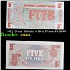 1972 Great Britain 5 New Pence P# M4A Grades Gem CU
