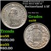 1958B Switzerland 1/2 Franc Silver KM# 23 Grades Choice AU/BU Slider