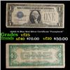 1928A $1 Blue Seal Silver Certificate "Funnyback" Grades vf+