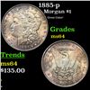 Image 1 : 1885-p Morgan Dollar $1 Grades Choice Unc
