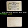 1923 Germany 10 MillIonen Mark  P# 106A Grades Choice AU/BU Slider