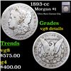 1893-cc Morgan Dollar $1 Graded vg8 details By SEGS