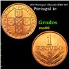 1970 Portugal 1 Escudo KM# 597 Grades GEM+ Unc